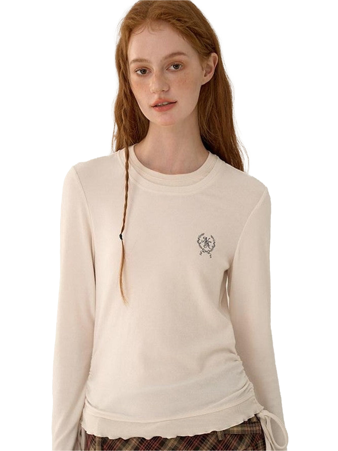 NAPSNAPS Colorblock Faux Layered Drawstring Women&