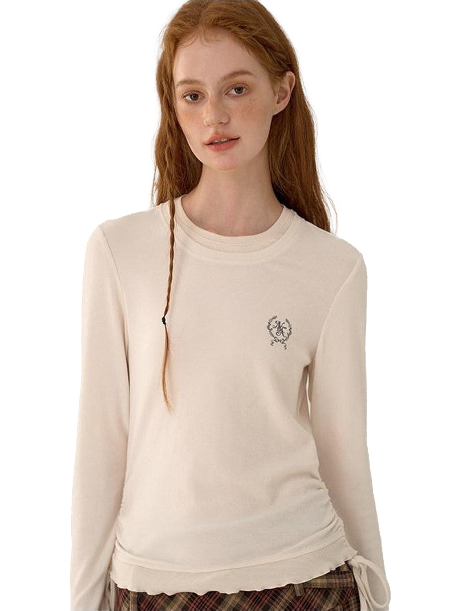 NAPSNAPS Colorblock Faux Layered Drawstring Women&