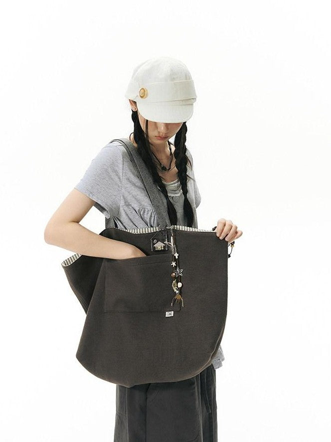 NAPSNAPS Colorblock Reversible Square Canvas Women&