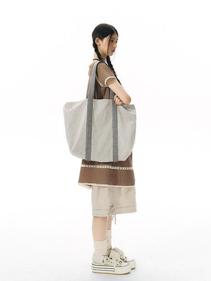 NAPSNAPS Colorblock Reversible Square Canvas Women&