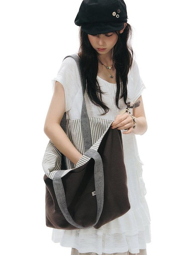 NAPSNAPS Colorblock Reversible Square Canvas Women&