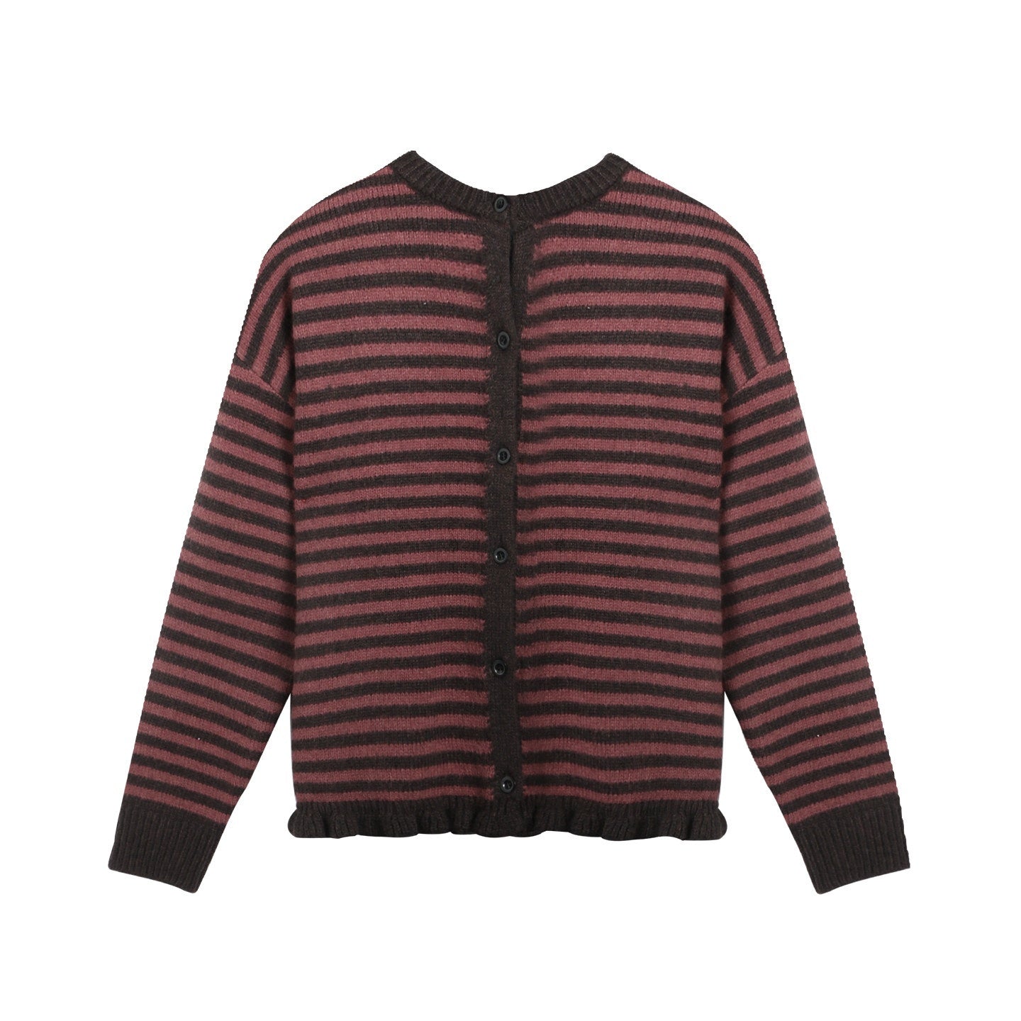 NAPSNAPS_Colorblock_Striped_Ruffle_Hem_Crewneck_Women&