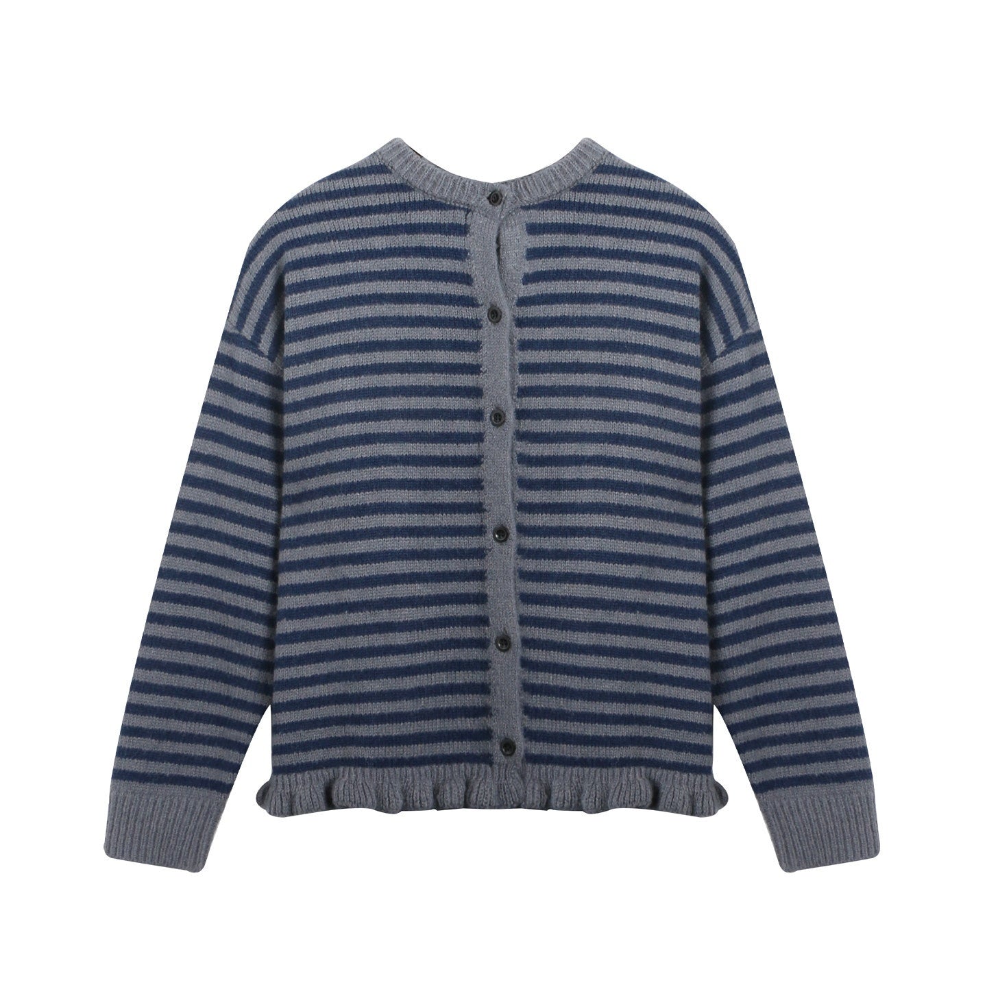 NAPSNAPS_Colorblock_Striped_Ruffle_Hem_Crewneck_Women&