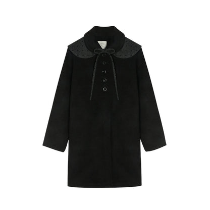 NAPSNAPS_Contrast_Polka_Dot_Bow_Doll_Collar_Detachable_Cape_Women&