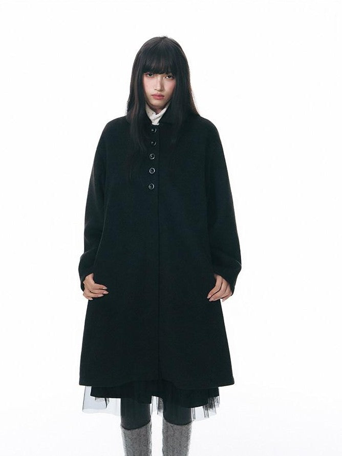 NAPSNAPS Contrast Polka Dot Bow Doll Collar Detachable Cape Women&