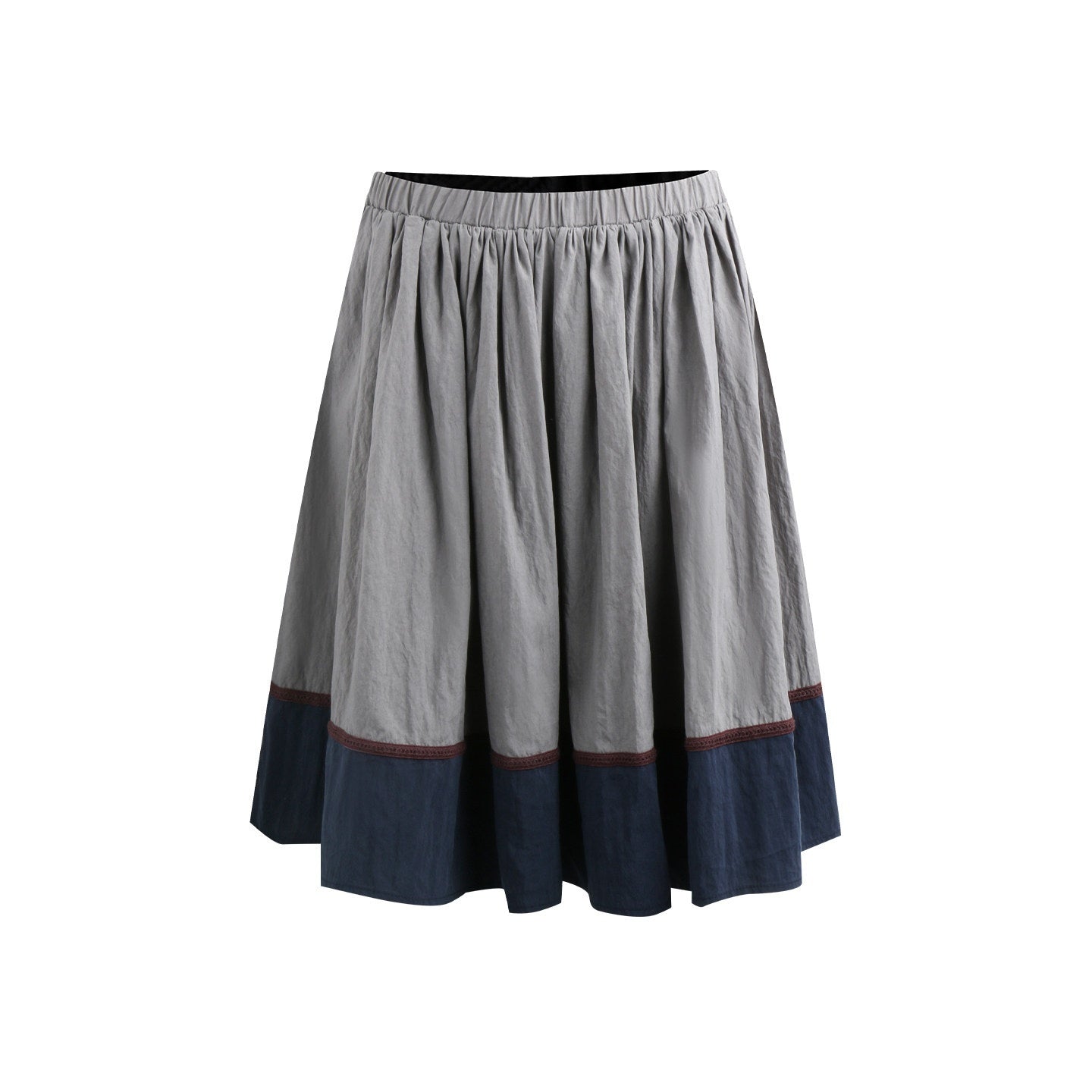 NAPSNAPS_Contrast_Tape_Patchwork_Lace_A_Line_Women&