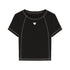 NAPSNAPS Cropped Contrast Topstitch Slim Women&