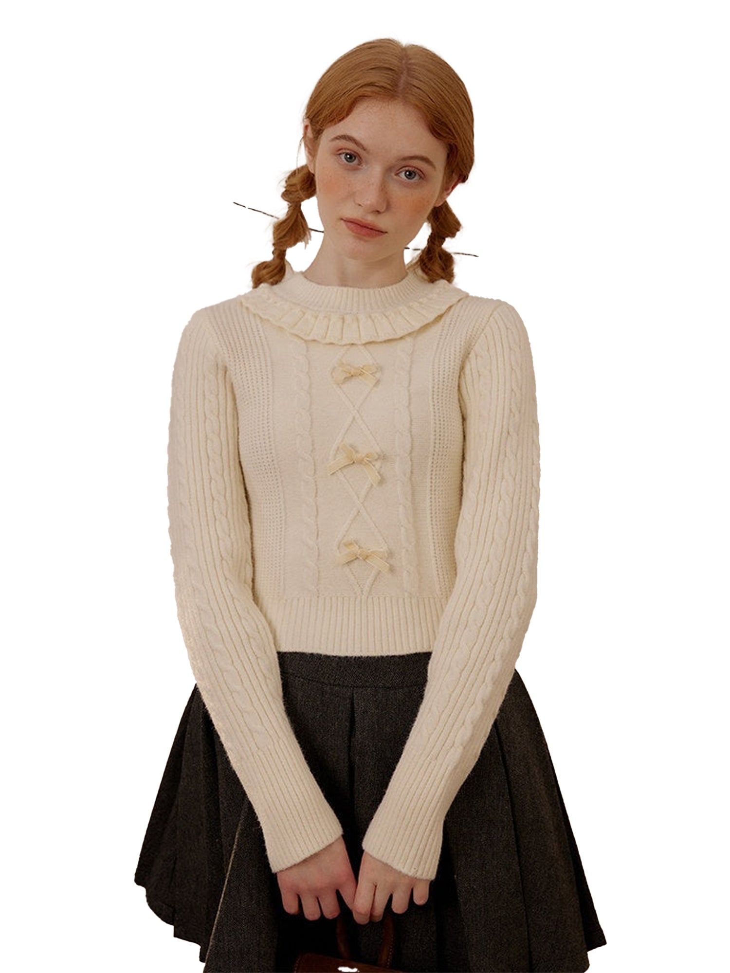 NAPSNAPS_Cropped_Doll_Collar_Bow_Slim_Fit_Women&