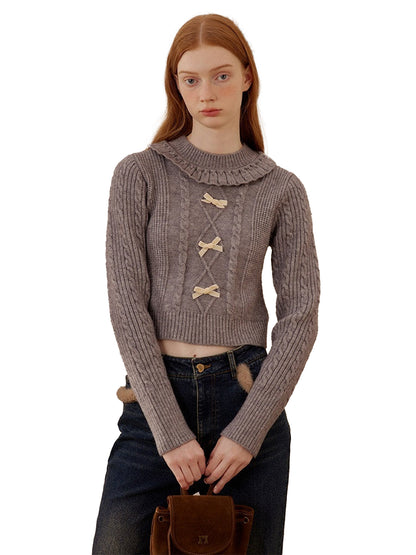 NAPSNAPS_Cropped_Doll_Collar_Bow_Slim_Fit_Women&