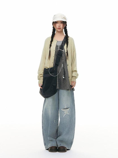NAPSNAPS Cropped Drawstring Relaxed Knit Women&