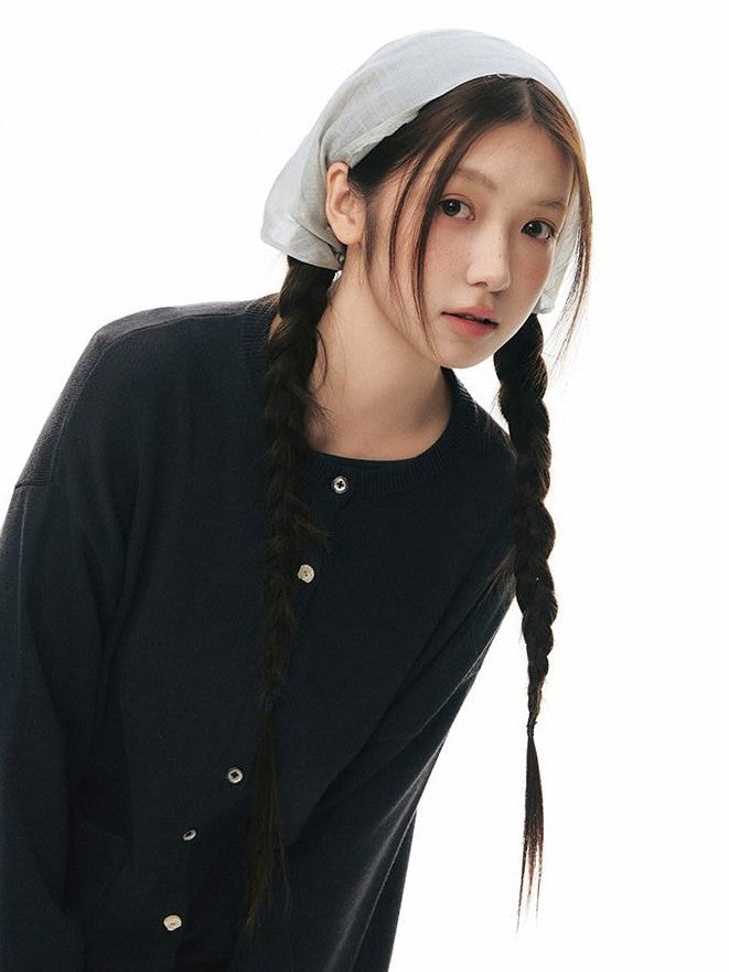 NAPSNAPS Cropped Drawstring Relaxed Knit Women&