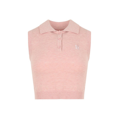 NAPSNAPS_Cropped_Round_Neck_Buttoned_Polo_Knit_Women&