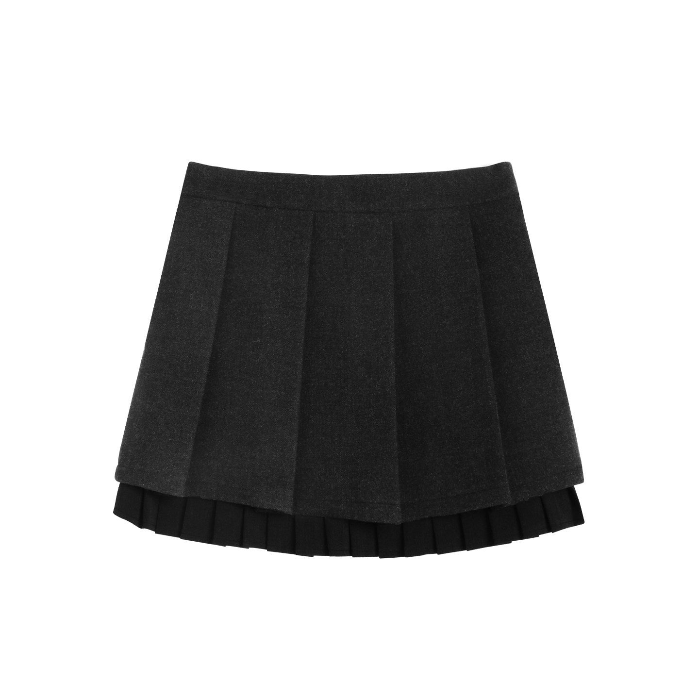 NAPSNAPS_Dark_Gray_Ruffle_Hem_Patchwork_College_Women&