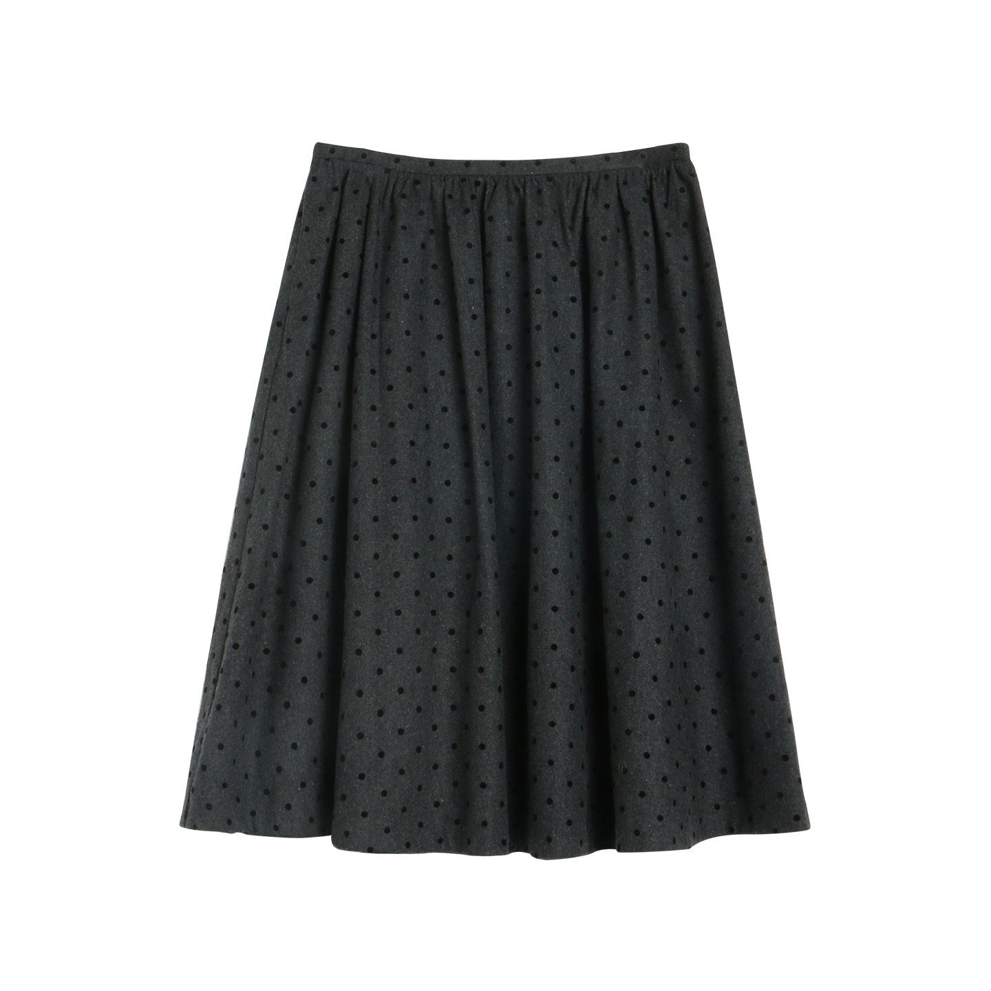 NAPSNAPS_Dark_Polka_Dot_Double_Layer_Pleated_High_Waist_Women&