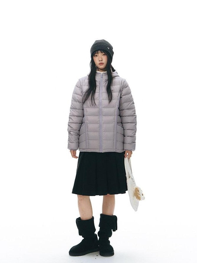 NAPSNAPS Detachable Sleeve Hooded Ribbed Women&