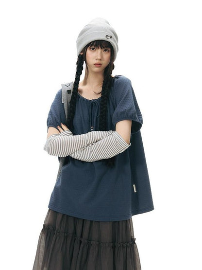 NAPSNAPS Detachable Sleeves Drawstring Women&