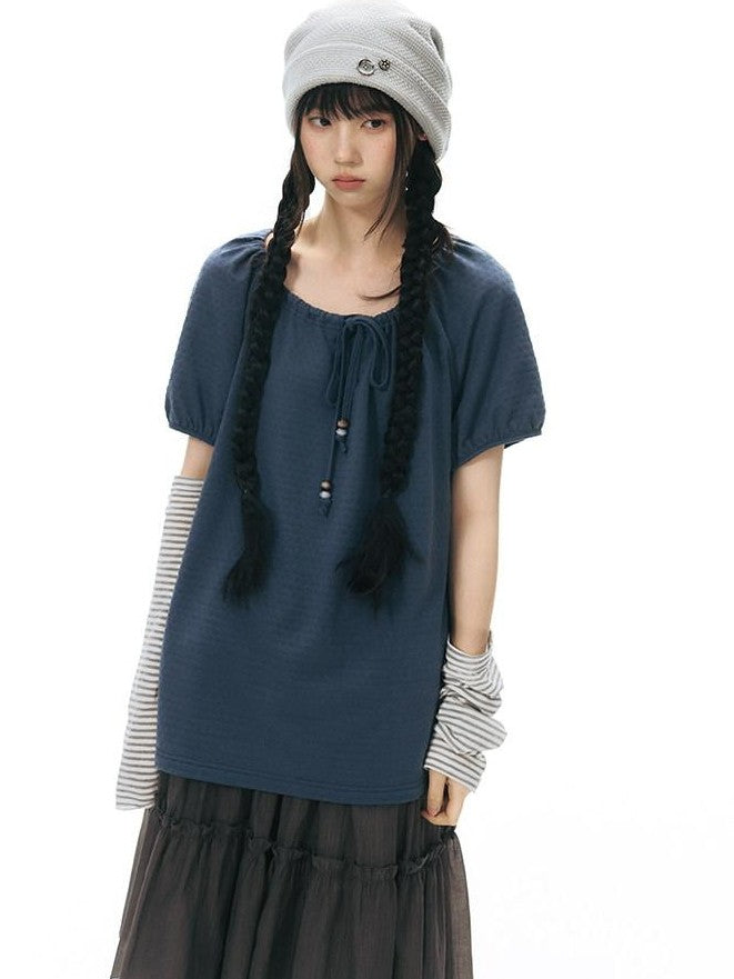 NAPSNAPS Detachable Sleeves Drawstring Women&