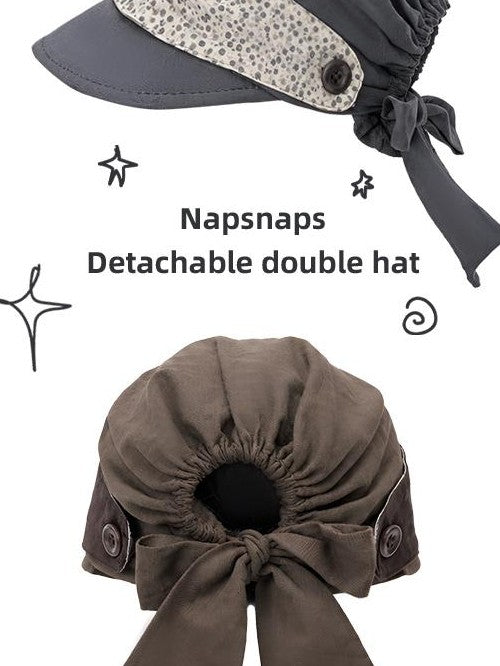 NAPSNAPS Detachable Strap Drawstring Adjustable Cotton Women&
