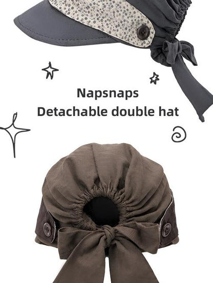 NAPSNAPS Detachable Strap Drawstring Adjustable Cotton Women&