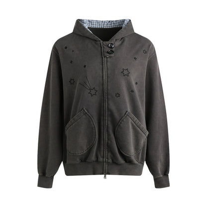 NAPSNAPS_Distressed_Colorblock_Six_Point_Star_Embroidery_Zip_Women&