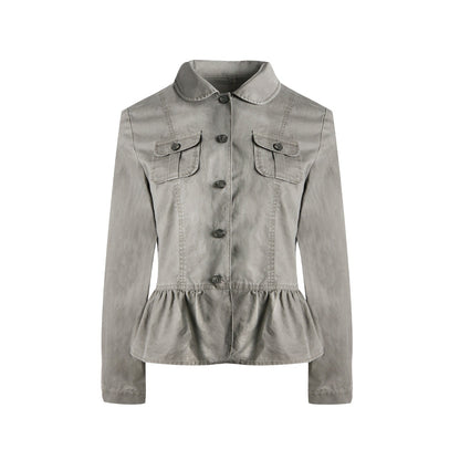 NAPSNAPS_Distressed_Washed_Ruffle_Doll_Collar_Utility_Fitted_Women&