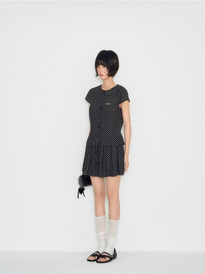 NAPSNAPS Doll Collar Embroidered Polka Dot Women&