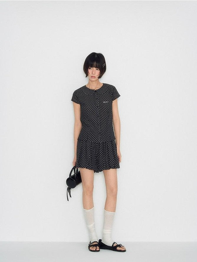 NAPSNAPS Doll Collar Embroidered Polka Dot Women&