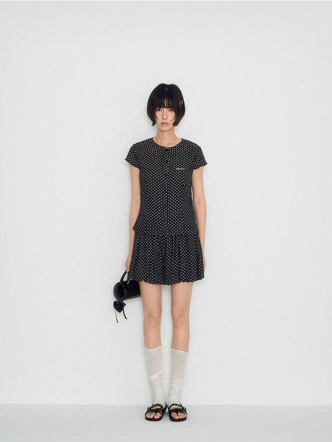 NAPSNAPS Doll Collar Embroidered Polka Dot Women&
