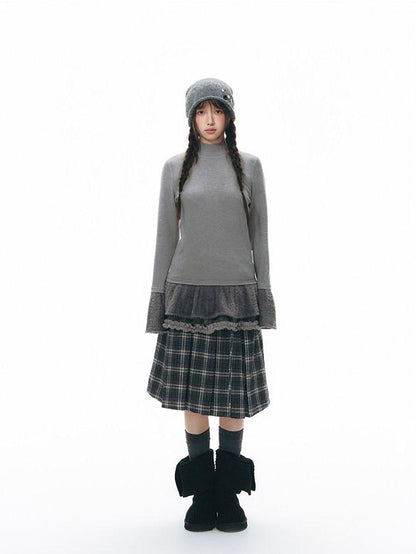 NAPSNAPS Doll Collar Patchwork Women&