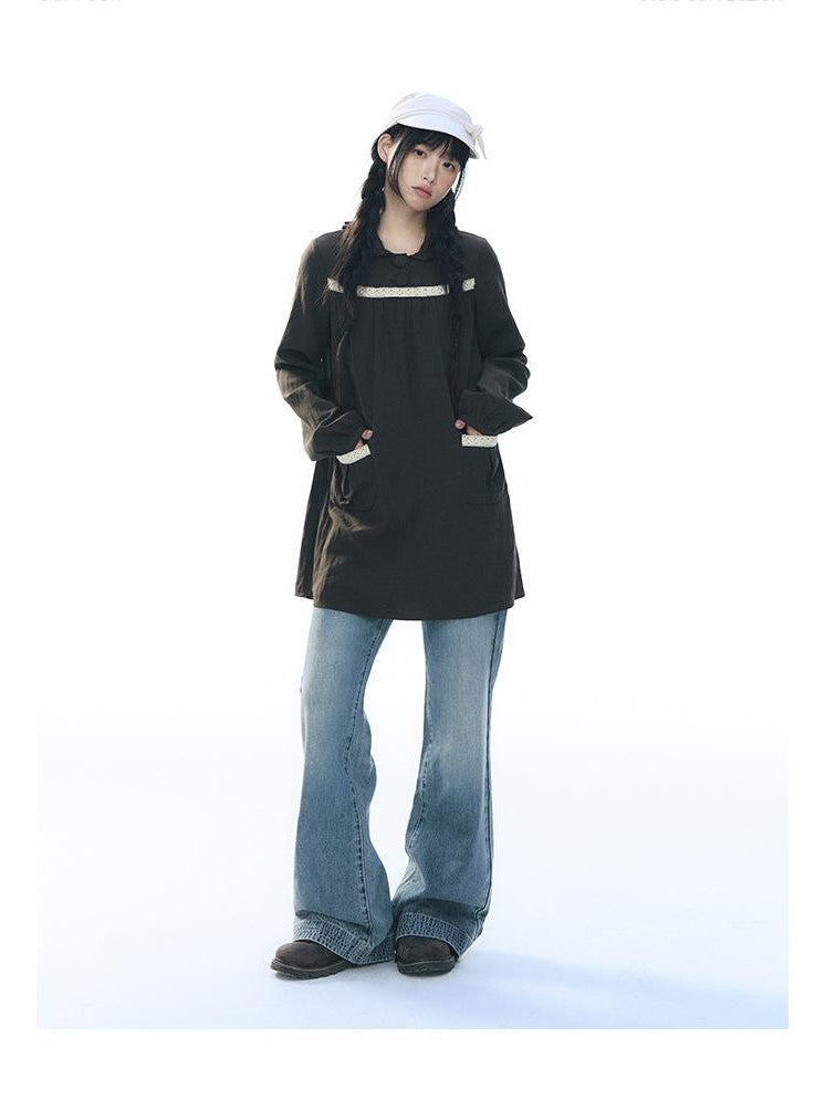 NAPSNAPS Embroidered Low Rise Slim Fit Cotton Women&