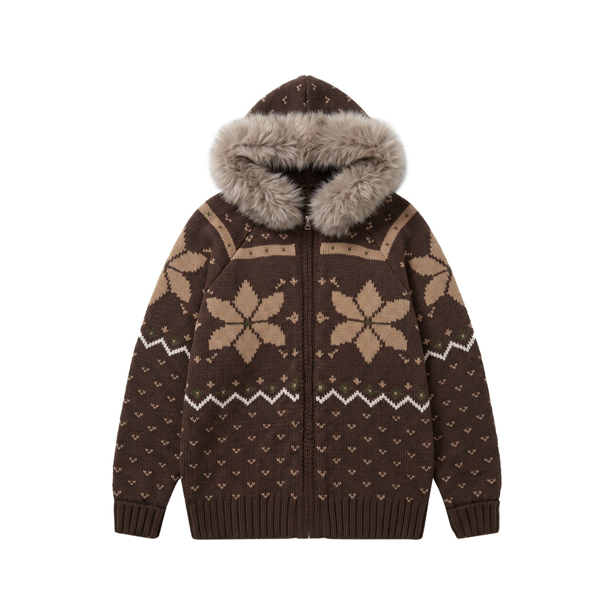 NAPSNAPS_Fair_Isle_Hooded_Faux_Fur_Trim_Women&