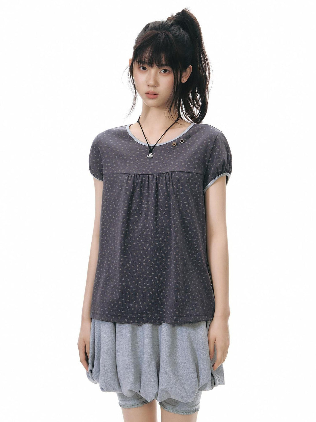 NAPSNAPS Faux Two Piece Bubble Skirt Knit Women&