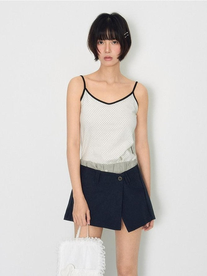 NAPSNAPS Floral Front Slit One Piece Utility A Line Women&