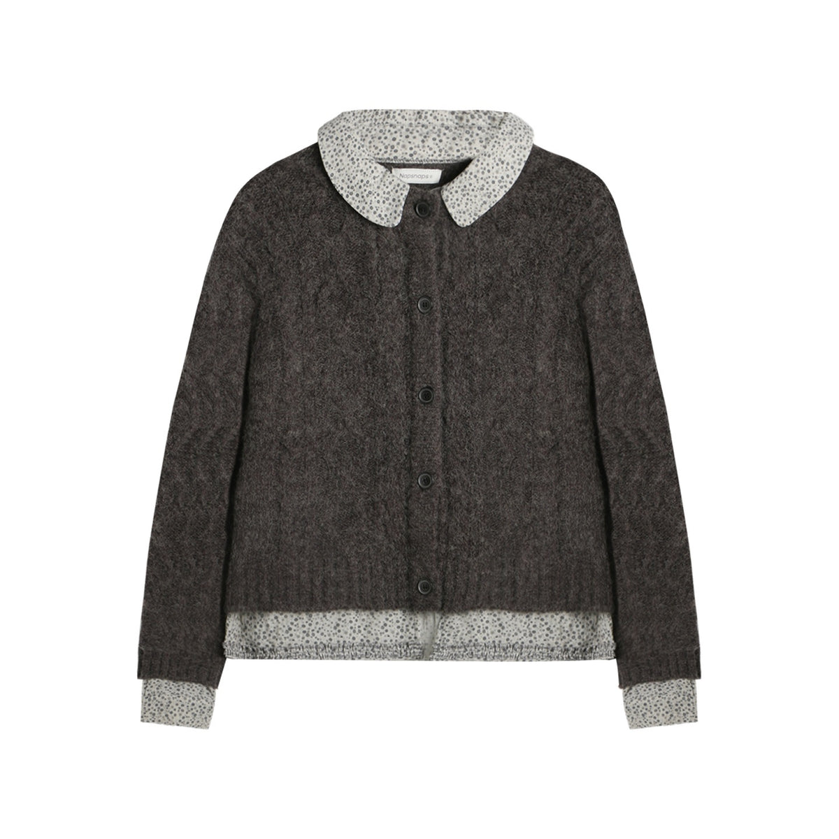NAPSNAPS_Floral_Patchwork_Shirt_Collar_Cable_Knit_Women&