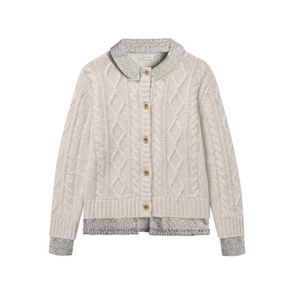 NAPSNAPS_Floral_Patchwork_Shirt_Collar_Cable_Knit_Women&