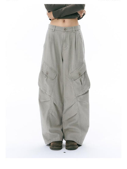 NAPSNAPS Floral Print Distressed Wide Leg Cotton Women&