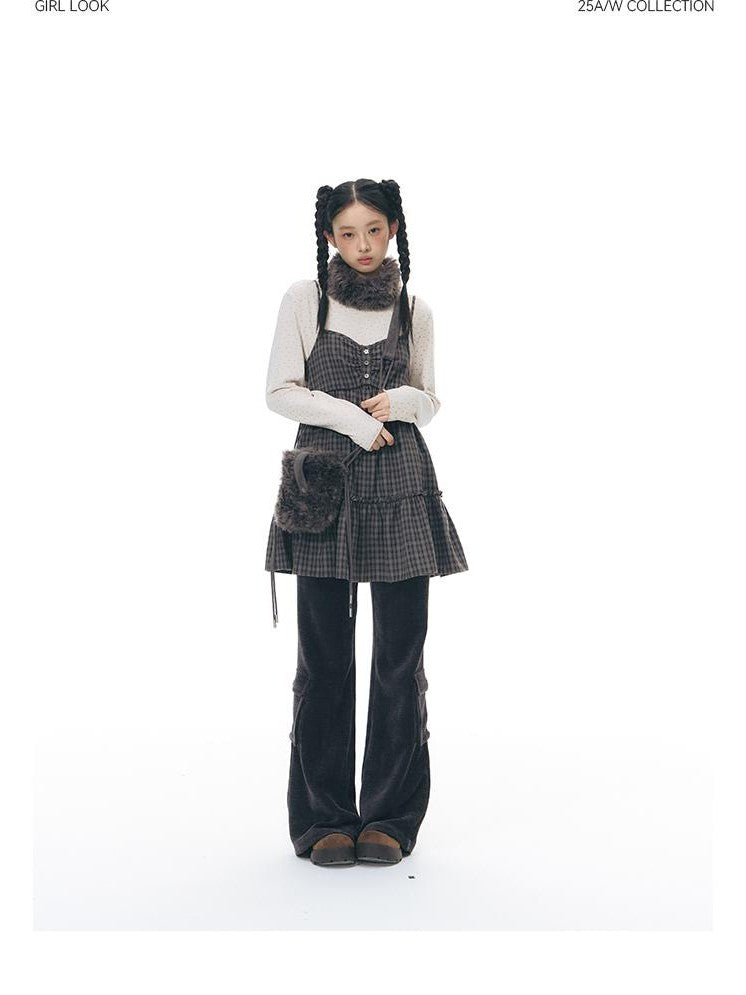 NAPSNAPS Fuzzy Handcrafted Buttonhole Magnetic Crossbody Women&