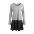 NAPSNAPS_Gray_Black_Paneled_Crewneck_Knit_Women&