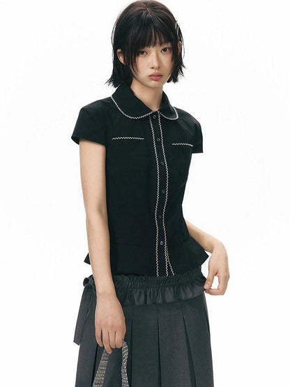 NAPSNAPS Gray Detachable Waist Belt Tie A Line Women&