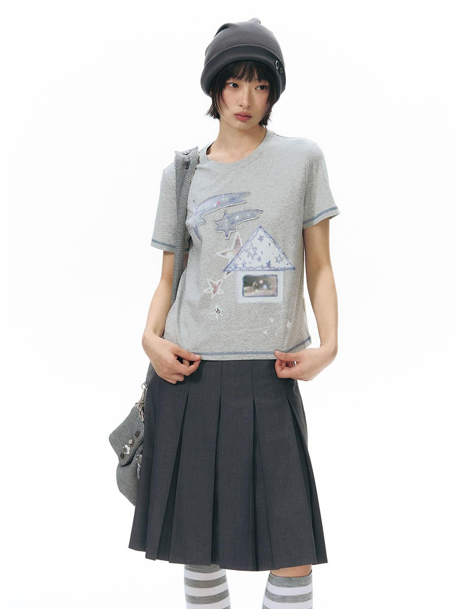 NAPSNAPS Gray Detachable Waist Belt Tie A Line Women&