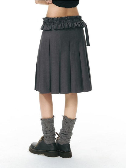 NAPSNAPS Gray Detachable Waist Belt Tie A Line Women&
