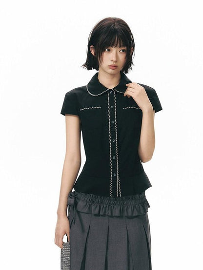 NAPSNAPS Gray Detachable Waist Belt Tie A Line Women&