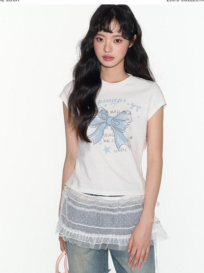 NAPSNAPS Hand Drawn Butterfly Print Slim Fit Women&