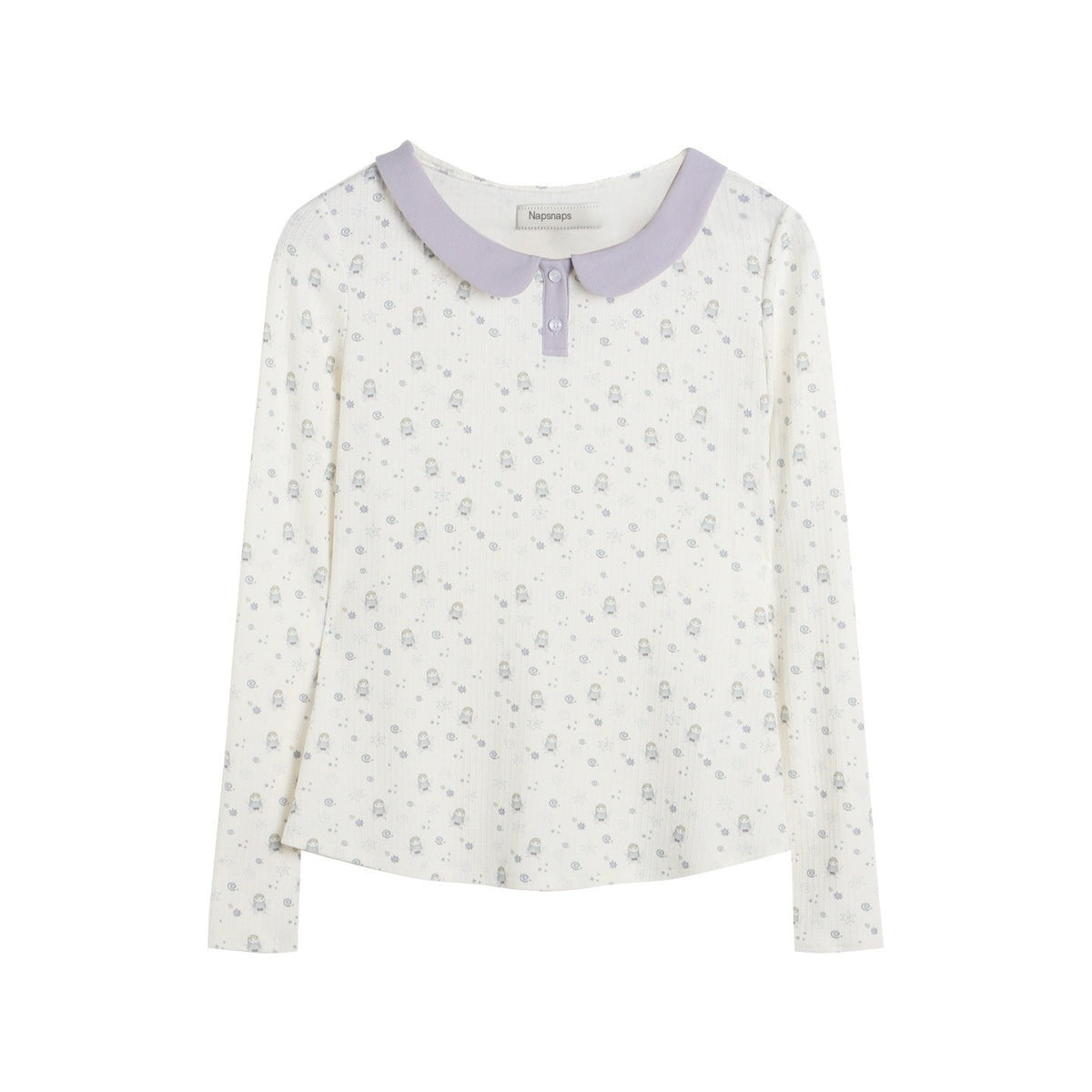 NAPSNAPS_Hand_Painted_Girl_Print_Peter_Pan_Collar_Women&