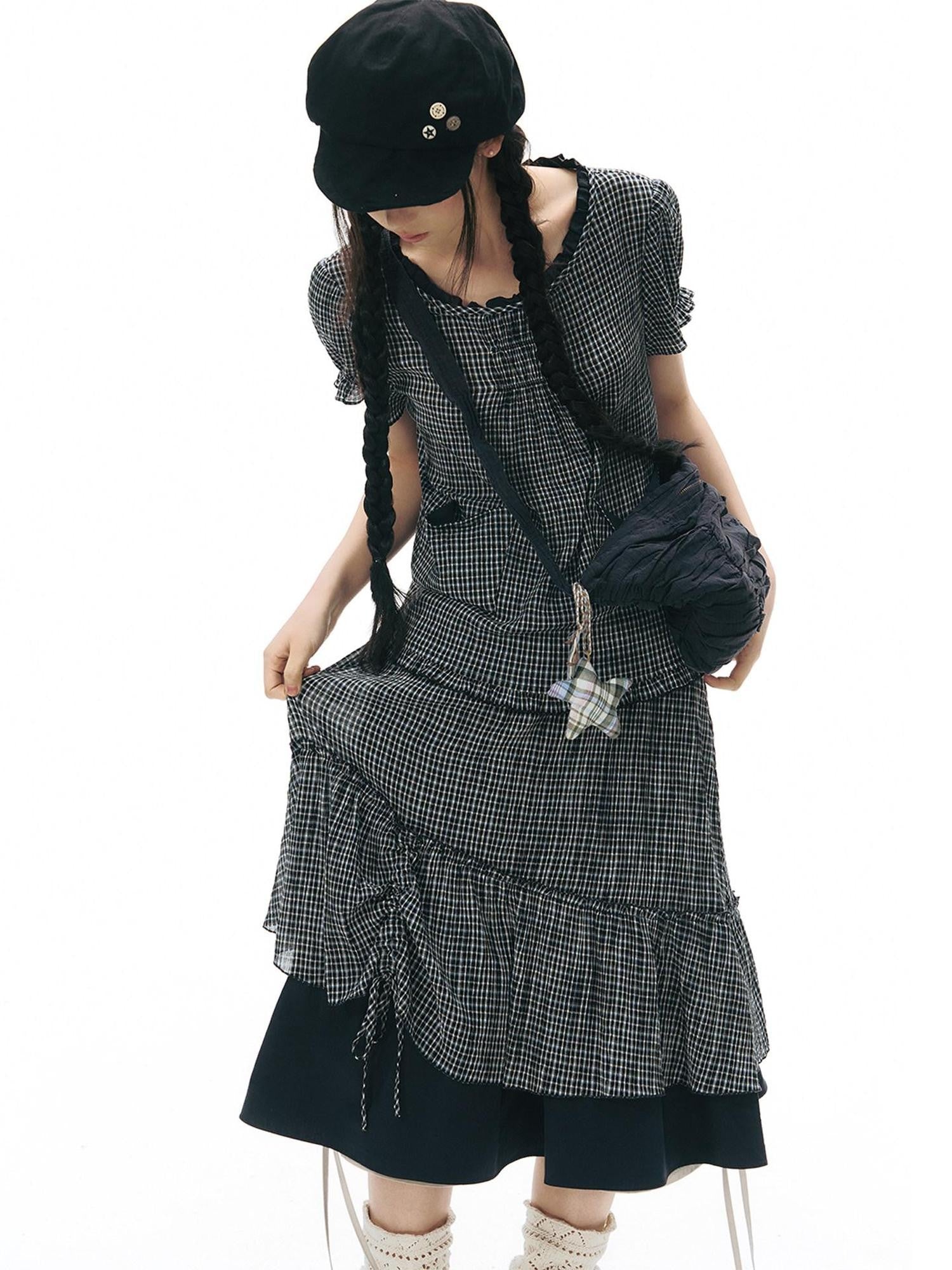 NAPSNAPS Handmade Octagonal Curved Brim Metal Buckle Women&