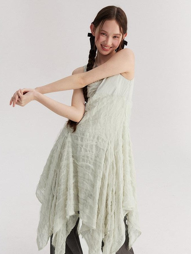 NAPSNAPS Lace Asymmetric Patchwork Women&