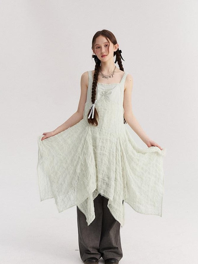NAPSNAPS Lace Asymmetric Patchwork Women&