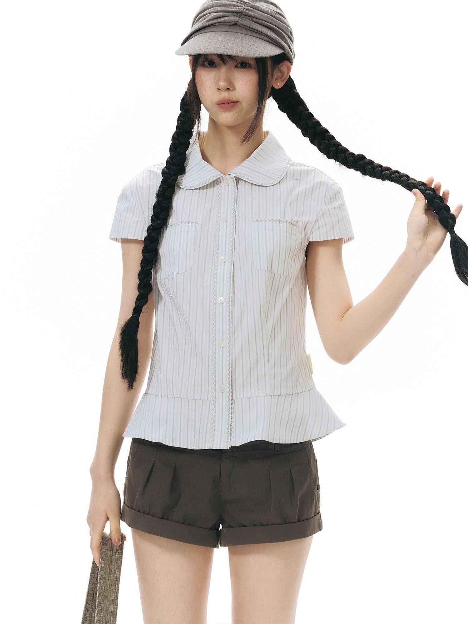 NAPSNAPS Lace Embroidered Doll Collar Women&