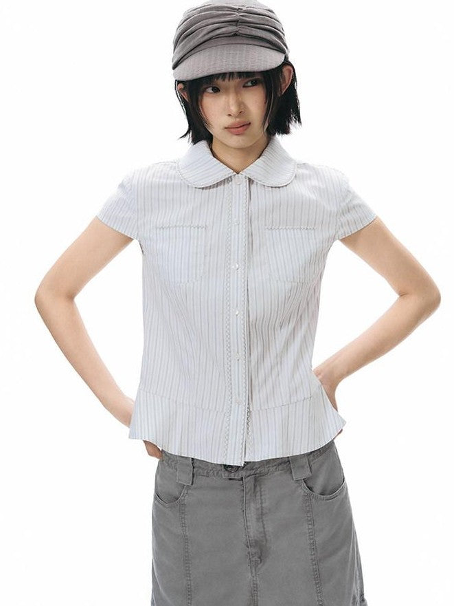 NAPSNAPS Lace Embroidered Doll Collar Women&