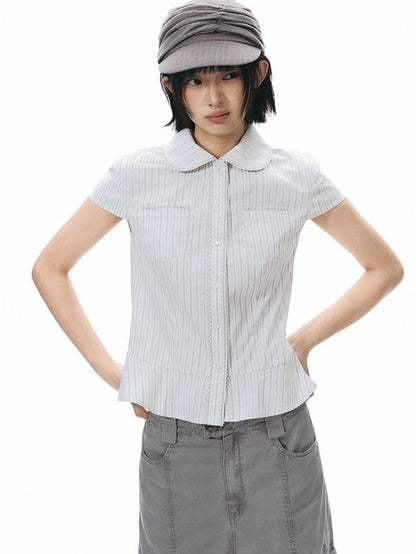 NAPSNAPS Lace Embroidered Doll Collar Women&